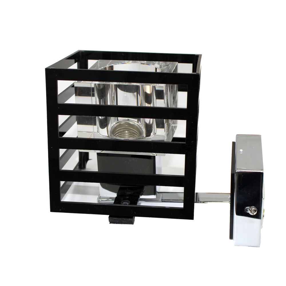 Aplique Cubo Paula Negro CristalRecord 43-551-11-180