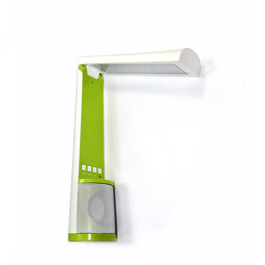 Flexo Phenix fabricado en plástico color blanco y verde ideal para estudiar