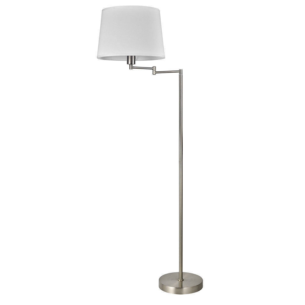 Lámpara de pie Estambul Fabrilamp / Abrila articulada en níquel, ref. 153741003
