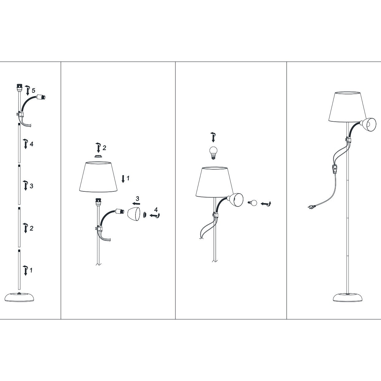 Pie de salón Sisto Negro AJP/Alemar (Ref. 11621): Dimensiones detalladas. Iluminación elegante y funcional para tu salón. Compra ahora en LuzGuru.
