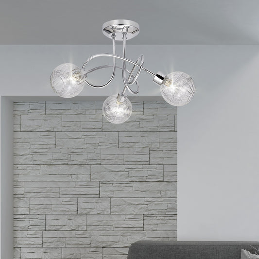 Medidas Plafón ROLO Cromado 3x40W G9 - AJP/Alemar (Ref. 10531) - luzguru.com