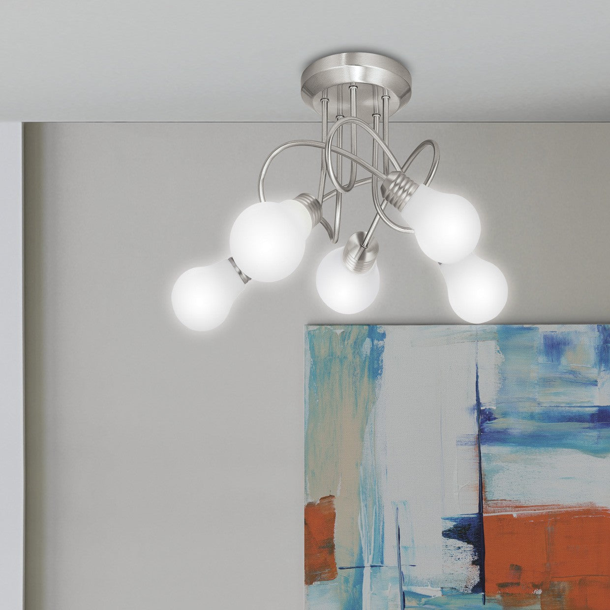 Medidas Plafón 5 Luces AJP/Alemar Sique (Ref. 10723) - luzguru.com