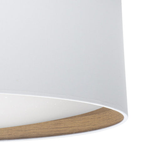Plafón de Techo LED Tatiana 96 W 60 cm Blanco y Madera Clara Fabrilamp - imagen 2 | Fabrilamp / Abrila