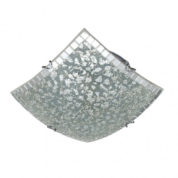 Plafón de Techo Cuadrado Tenor 40x40 cm Mosaico Cromo Fabrilamp - imagen 2 | Fabrilamp / Abrila