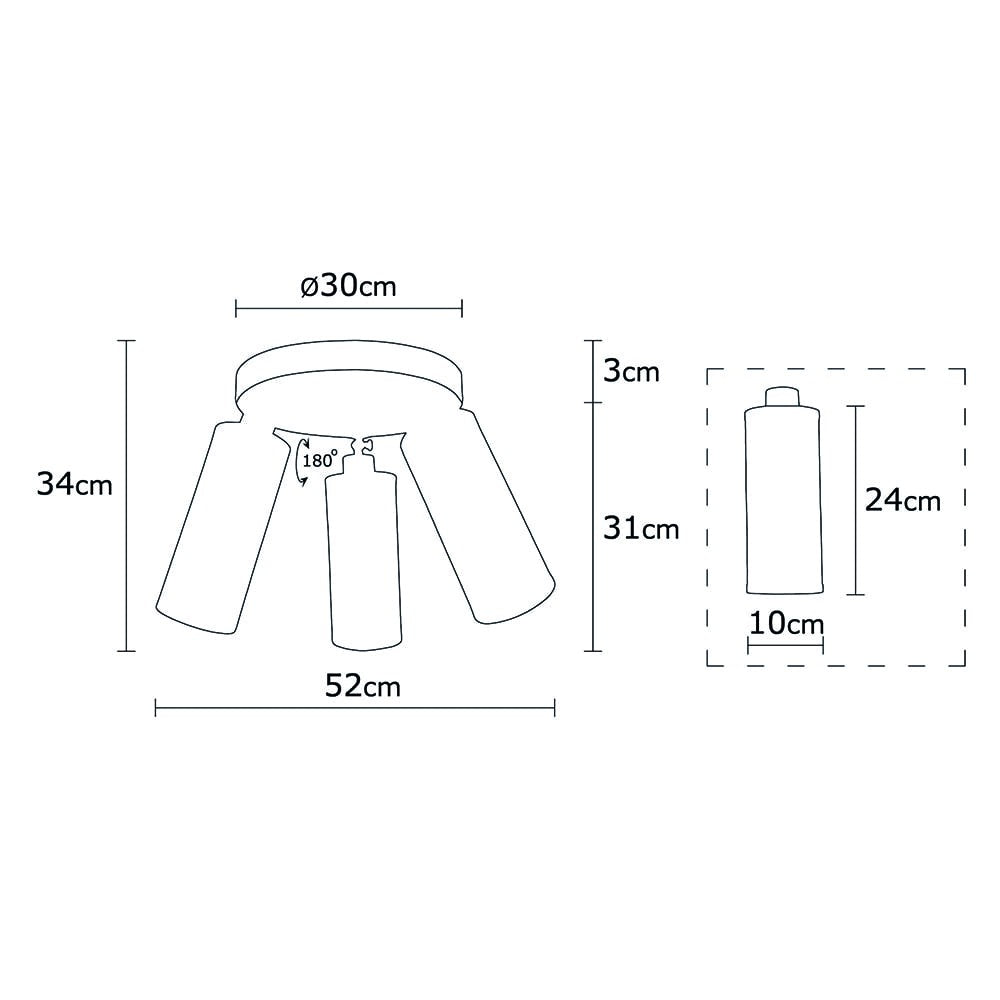 Lámpara de techo industrial ideal para el salón