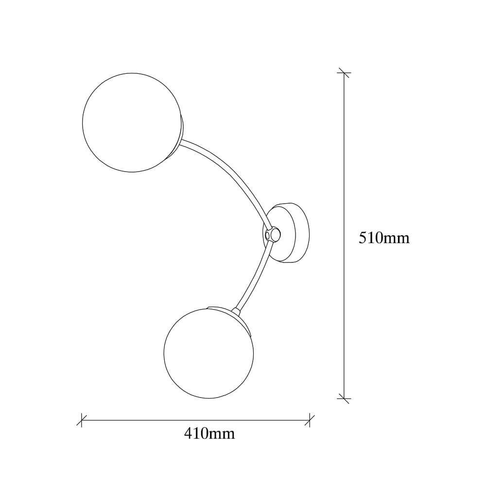 Aplique de pared con protección IP20 para interior