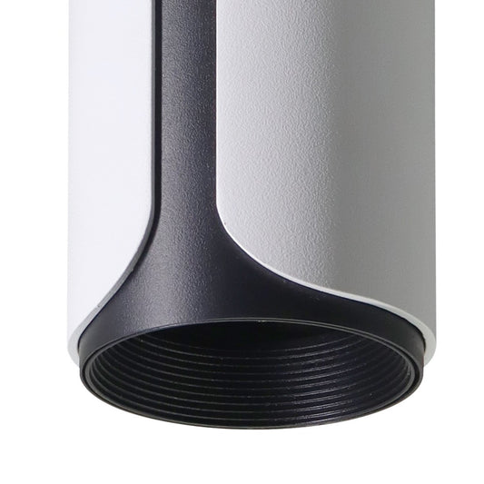 Plafón Gobi fabricado en aluminio color blanco arenado