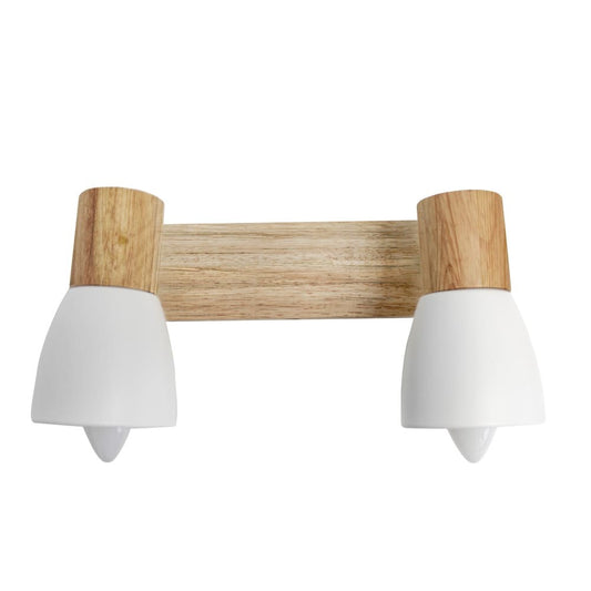 Plafón Lan fabricado en Madera color blanco
