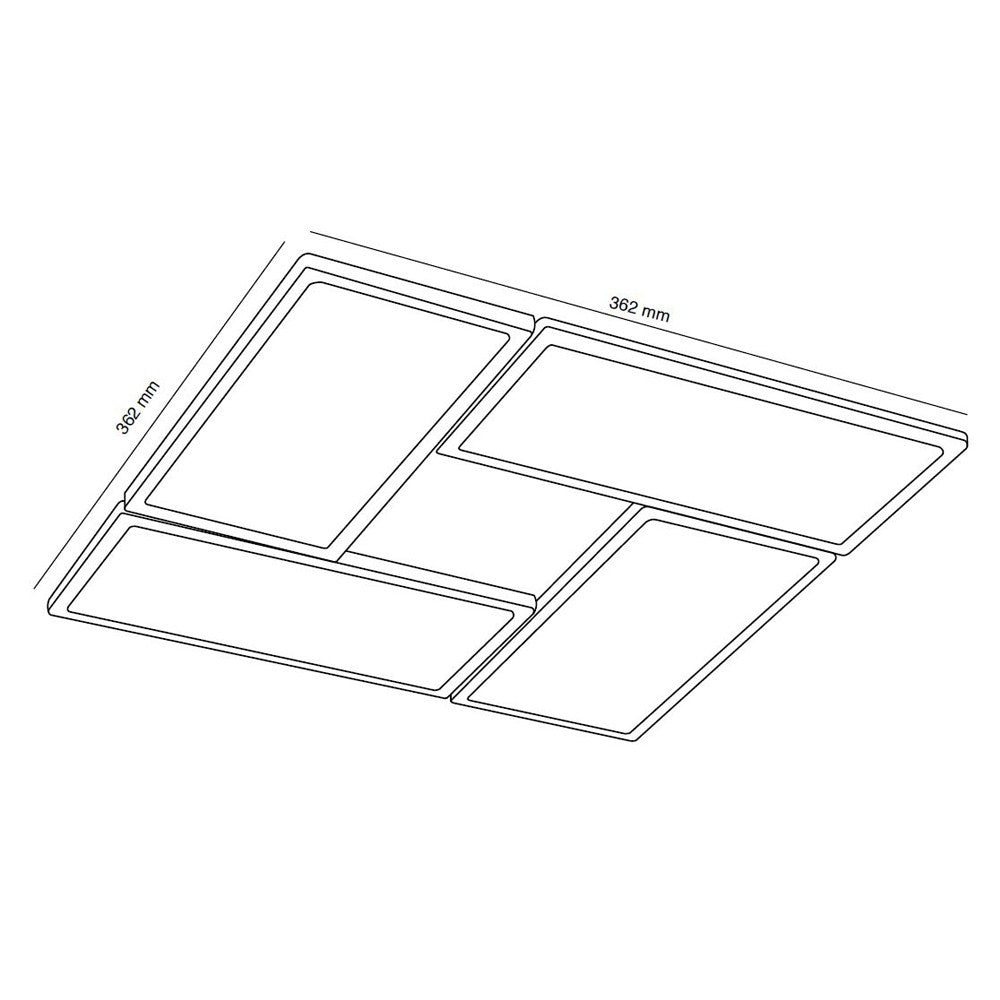 Plafón LED dimmable para ajustar la intensidad de la luz