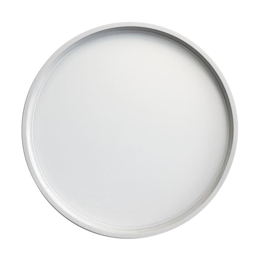 Plafón fabricado en Aluminio color Blanco con difusor de Policarbonato