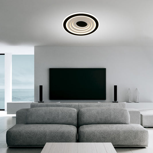 Medidas Plafón LED CastEdu 123W Negro - Ref. 11506 - AJP/Alemar - luzguru.com