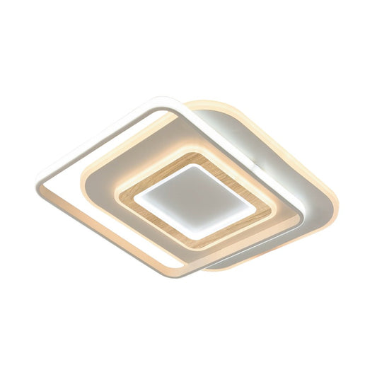 Plafón Naos Nature fabricado en Metal color efecto madera