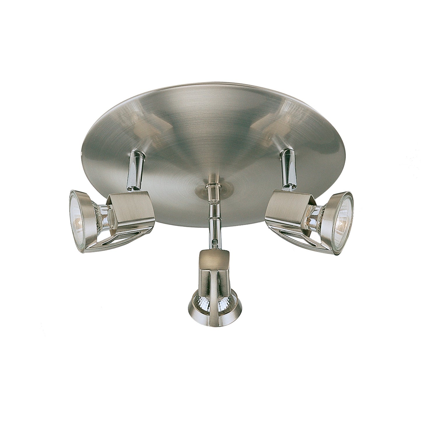 Plafón Niquel 3 Focos LED CristalRecord 001-2000-3-053