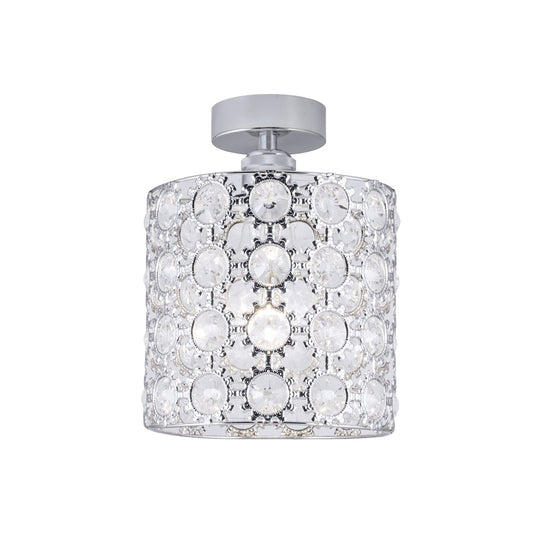 Medidas Plafón Rabat Cromado 1x60W E-27 Ref. 11064 AJP/Alemar - LuzGuru.com