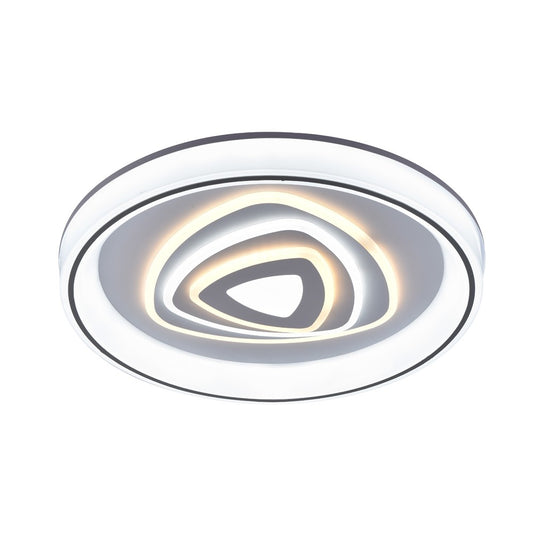Plafón Saren fabricado con componentes duraderos, color blanco