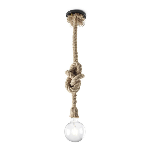 Lámpara Colgante de Cuerda Soga 150 cm Estilo Industrial CristalRecord - imagen 2 | CristalRecord