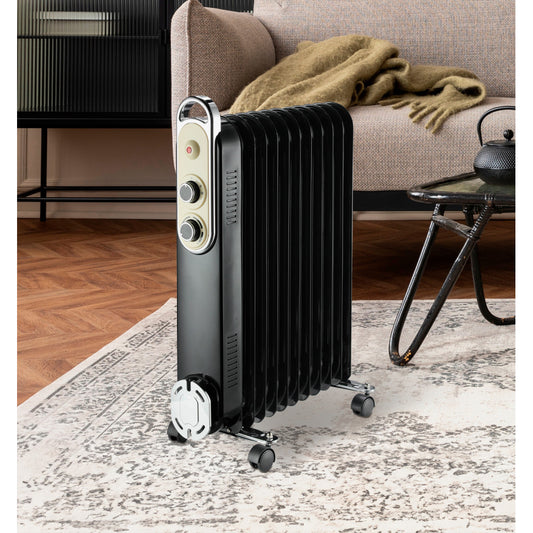 Radiador Amarantus fabricado en Metal color Negro/Beis, ideal para calentar tu hogar.