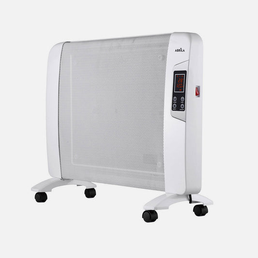 Radiador de mica fabricado en metal y policarbonato color blanco