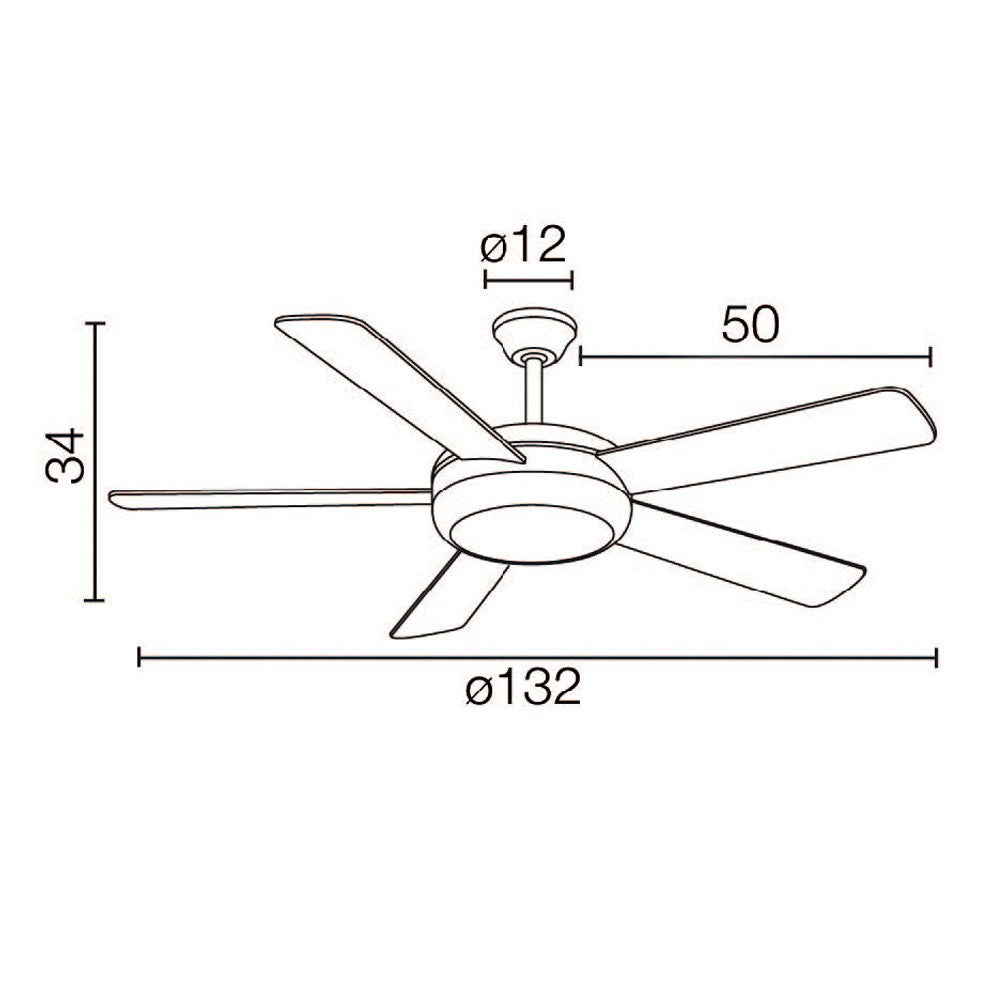 Ventilador moderno y silencioso ideal para el salón o dormitorio