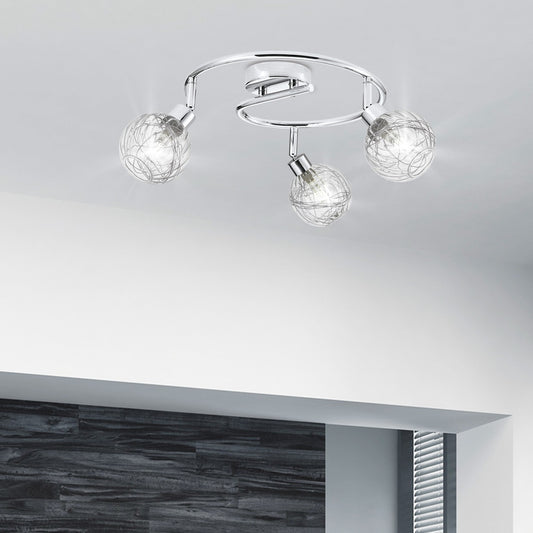 Medidas Foco Redondo 3 Luces Cromo AJP/Alemar ROLO Ref. 10178 - luzguru.com