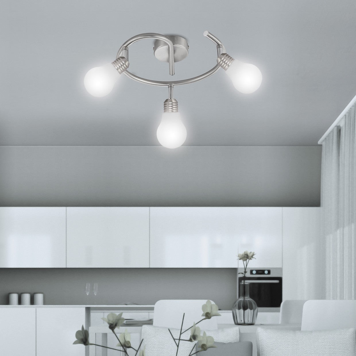 Medidas Lámpara Techo Redondo 3 Luces AJP/Alemar Sique (Ref. 10721) - LuzGuru.com