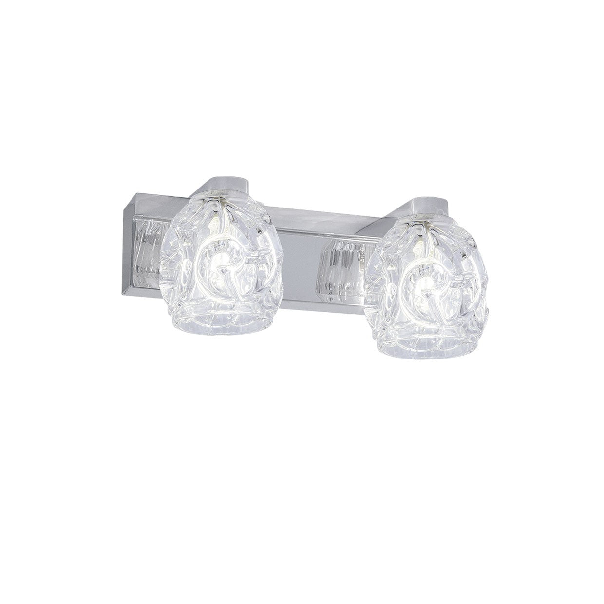Medidas Regleta Portia Cromada AJP/Alemar Ref. 10783 - 2x40W G9 - LuzGuru.com