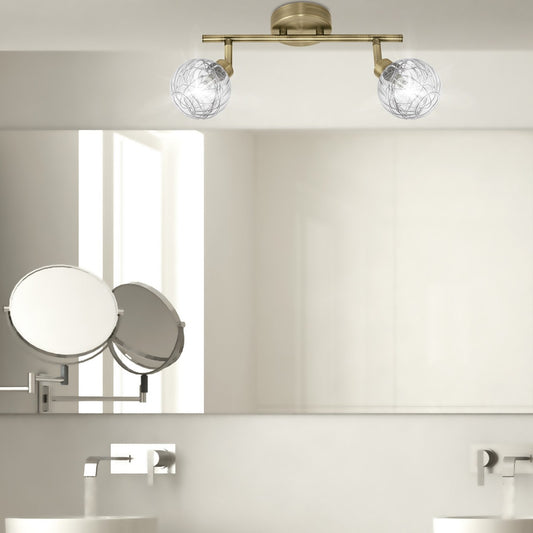 Medidas Regleta ROLO Cuero 2 Luces AJP/Alemar Ref. 10292 - LuzGuru