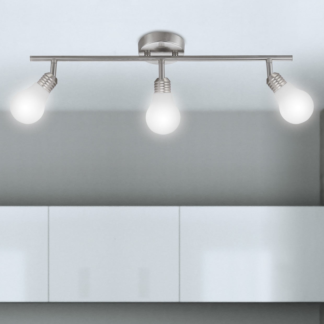 Medidas regleta Sique 3 luces Níquel Satinado AJP/Alemar (Ref. 10720) - LuzGuru