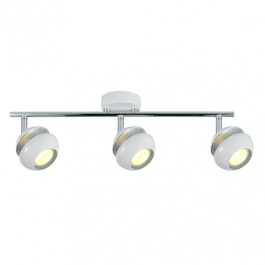 Regleta de Focos Beethoven 3xGU10 Blanco y Plata Fabrilamp - imagen 2 | Fabrilamp / Abrila