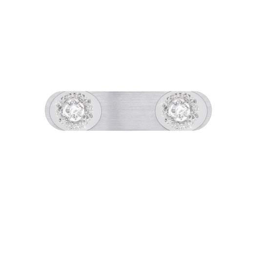 Regleta Rose 2 Luces LED AJP / Alemar - Plata | AJP / Alemar