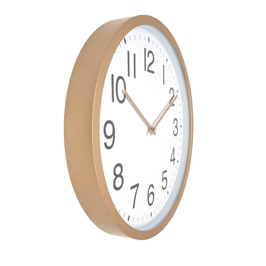 Reloj decorativo Castor fabricado en Policarbonato color Cobre/blanco, ideal para tu hogar
