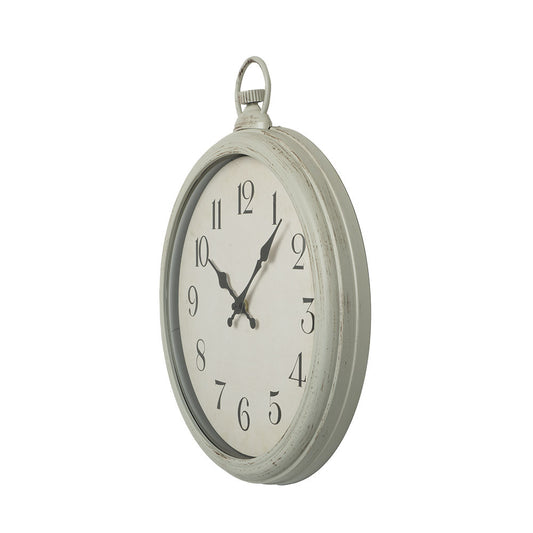 Reloj de pared Época fabricado en cristal color blanco
