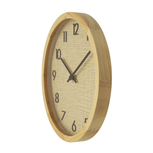 Reloj de Pared Grenoble 40 cm Rafia Natural Fabrilamp - imagen 2 | Fabrilamp / Abrila