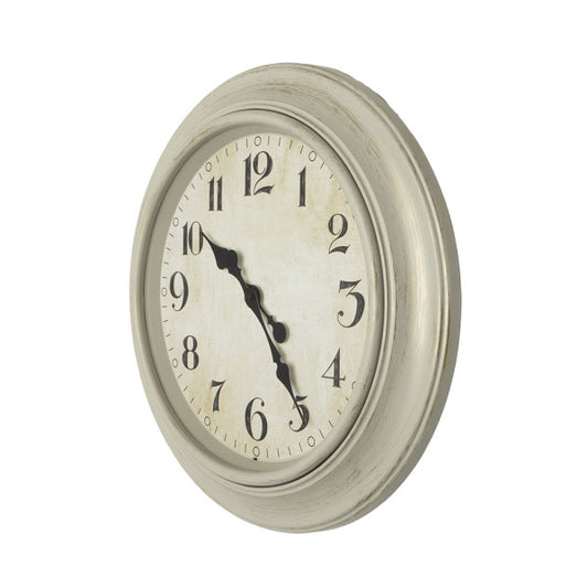 Reloj de pared Lamba blanco de 46cm, detalle de las agujas retro, Fabrilamp.