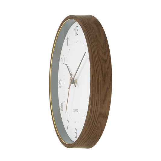 Reloj Monquey fabricado en Cristal color Madera Oscura y Blanco
