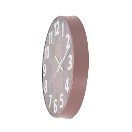 Reloj de Pared Fabrilamp/Abrila Mouse Marrón 30cm - Ref. 234713002. Detalles del diseño moderno, silencioso, de cristal y policarbonato. Colección Mouse de Fabrilamp/Abrila.
