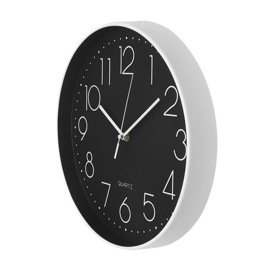 Reloj Tiempo fabricado en Cristal color Blanco y Negro