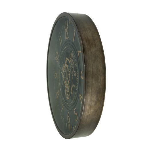 Reloj de Pared Trento 66 cm Engranajes Oro y Cuero Fabrilamp - imagen 2 | Fabrilamp / Abrila