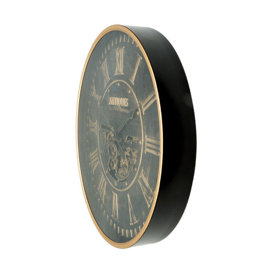 Reloj de Pared Trieste 60 cm Engranajes Negro y Oro Fabrilamp - imagen 2 | Fabrilamp / Abrila