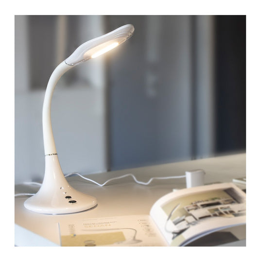 Flexo Led Blanco – vista 2 · Ref. 04-602-10-100