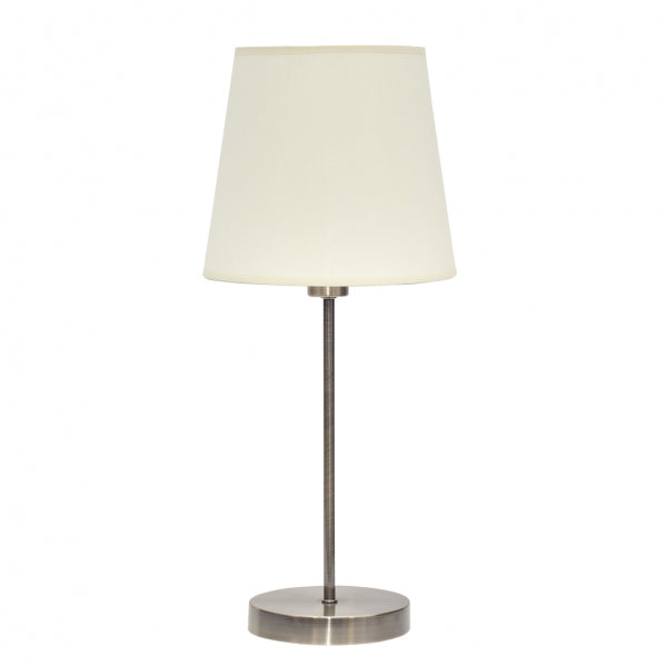 Lámpara de Sobremesa Maldivas 46 cm Cuero y Beige Fabrilamp - vista principal | Fabrilamp / Abrila