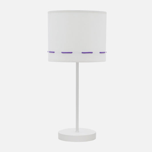Lámpara de Sobremesa Infantil Trazos 42 cm Blanco y Lila Fabrilamp - imagen 2 | Fabrilamp / Abrila