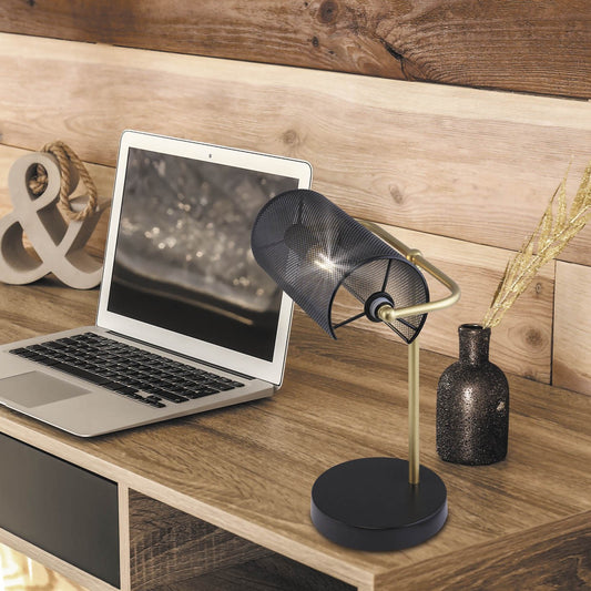 Medidas Sobremesa Bufet Negra y Dorada AJP/Alemar Ref. 10838 - LuzGuru