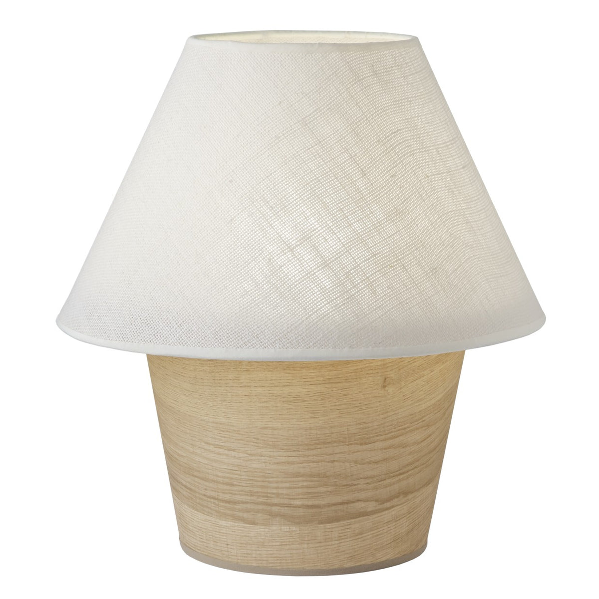 Lámpara de Sobremesa Carlo 1 Luz E-27 AJP / Alemar - Saco Beige / Madera | AJP / Alemar