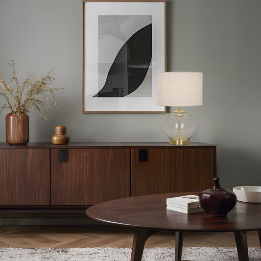 Sobremesa Carpari Latón AJP/Alemar Ref. 11619 - Medidas detalladas. Diseño elegante, latón. LuzGuru.