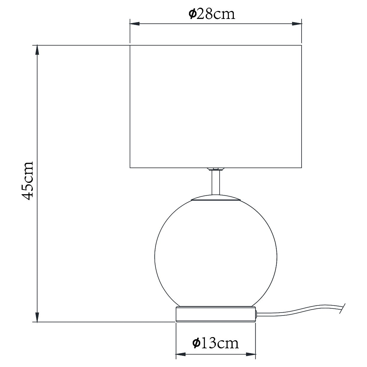 Sobremesa Carpari Latón AJP/Alemar (Ref. 11619): Medidas detalladas. Elegancia y calidad premium para tu hogar. Luzguru.com