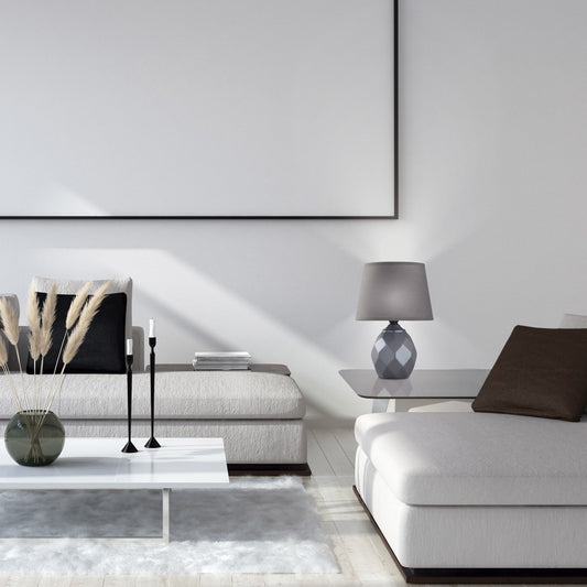 Sobremesa Cerámica Platon Marrón AJP/Alemar Ref. 11367 - Medidas detalladas. luzguru.com