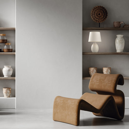 Sobremesa Cerámica Preston Beige AJP/Alemar (Ref. 11365) - Medidas detalladas. Luzguru.com