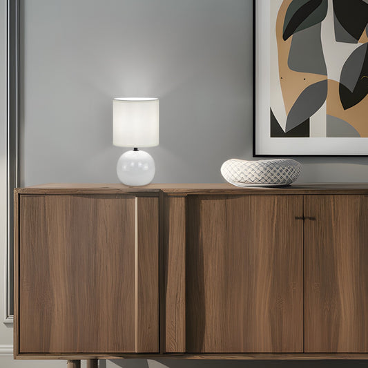 Sobremesa Cerámica Zión Blanca AJP/Alemar Ref. 11704 - Medidas detalladas.