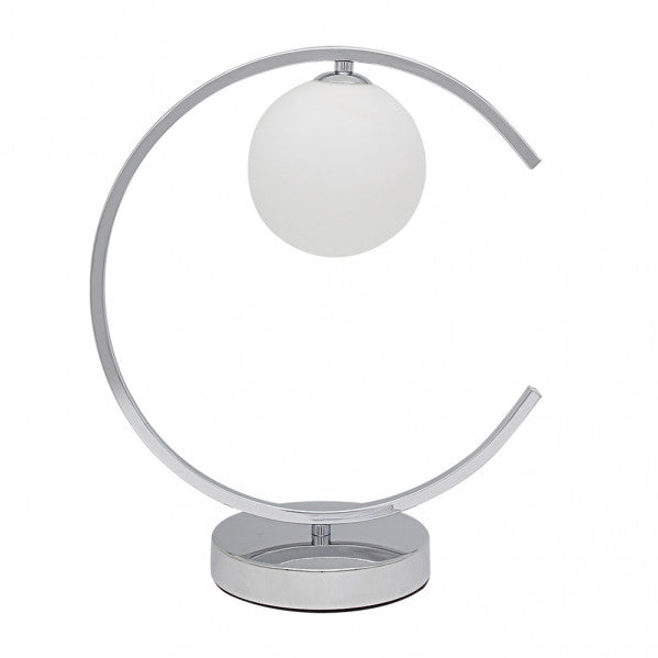 Lámpara de Sobremesa Conil 36 cm Cromo y Cristal Fabrilamp - vista principal | Fabrilamp / Abrila
